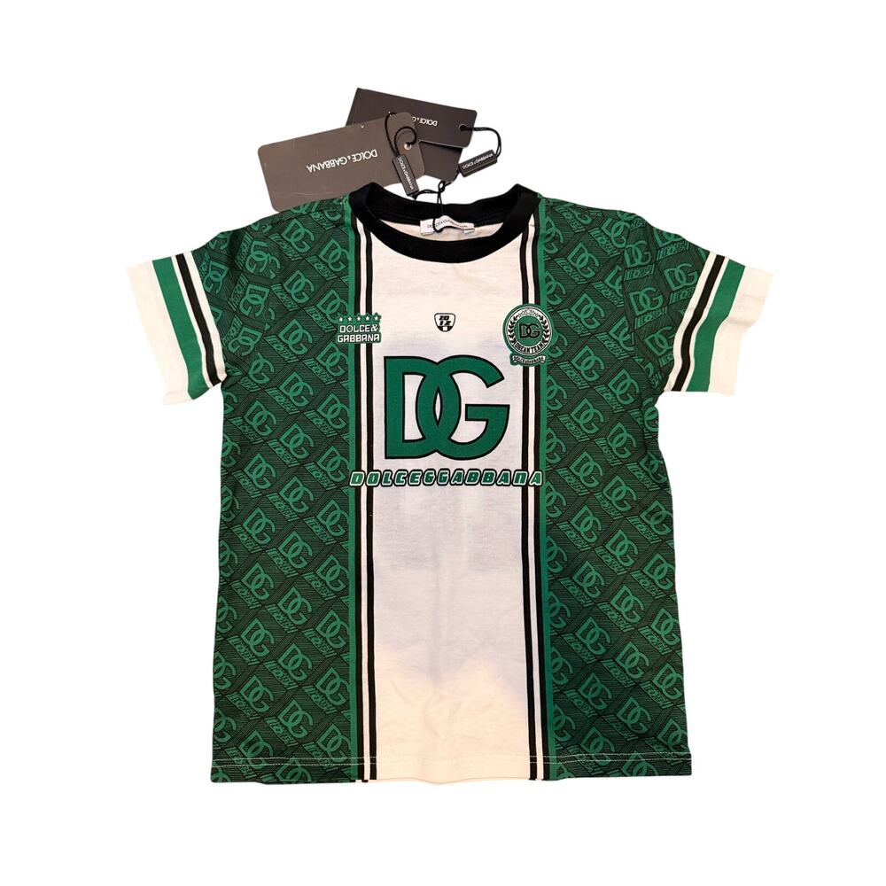 Dolce & Gabbana logo-print football T-shirt